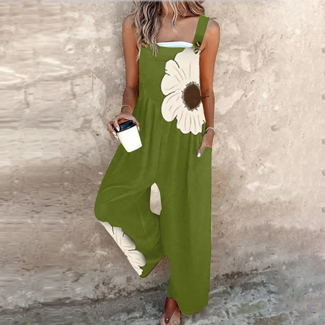 NORA™|FLORAL PRINTED DUNGAREES
