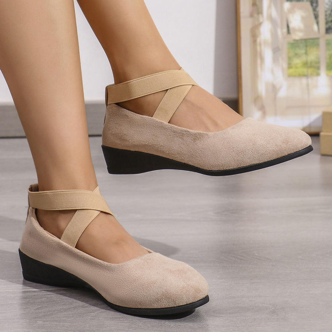 ELLE™|ELEGANT SUEDE SLIP-ONS
