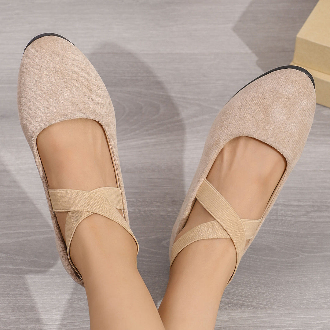 ELLE™|ELEGANT SUEDE SLIP-ONS