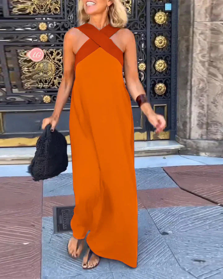 BLAIRE™|CROSSED CUT SUMMER DRESS