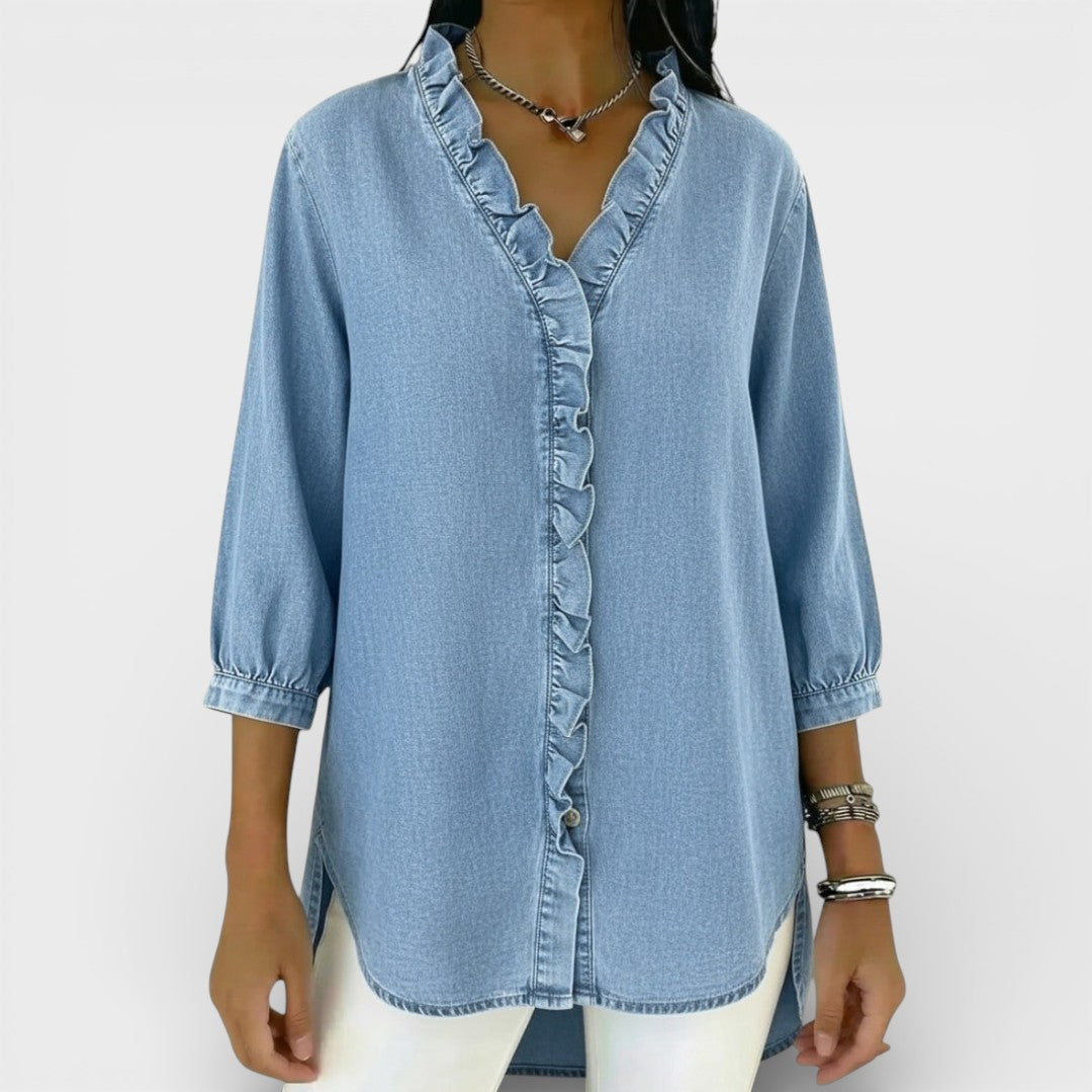 HEATHER™ | ELEGANT RUFFLED BLOUSE