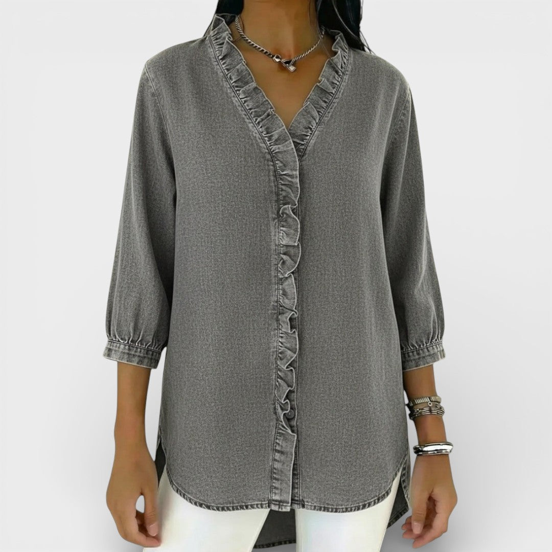 HEATHER™ | ELEGANT RUFFLED BLOUSE