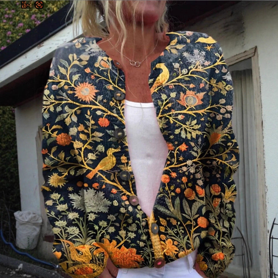 MIA™|ELEGANT FLORAL CARDIGAN