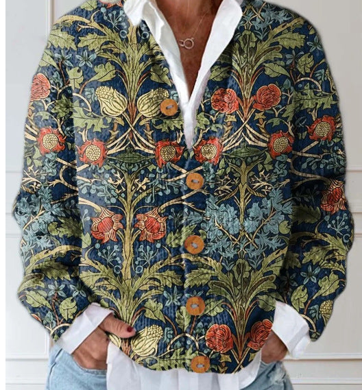 DIANE™|VINTAGE FLORAL CARDIGAN