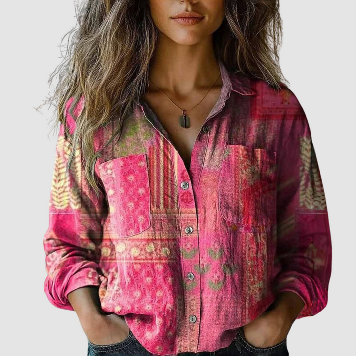 MORENA™ | VINTAGE PRINTED BLOUSE