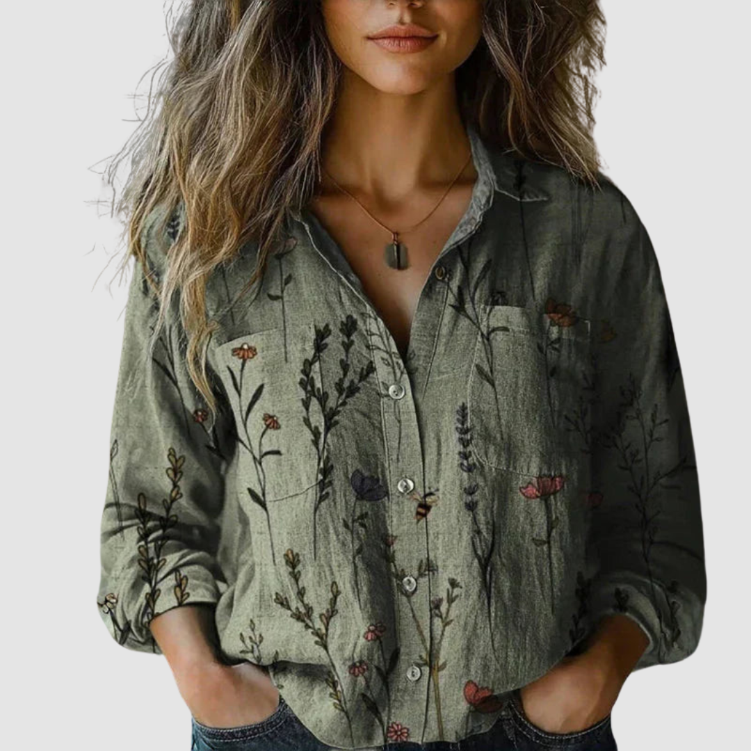 MORENA™ | VINTAGE PRINTED BLOUSE