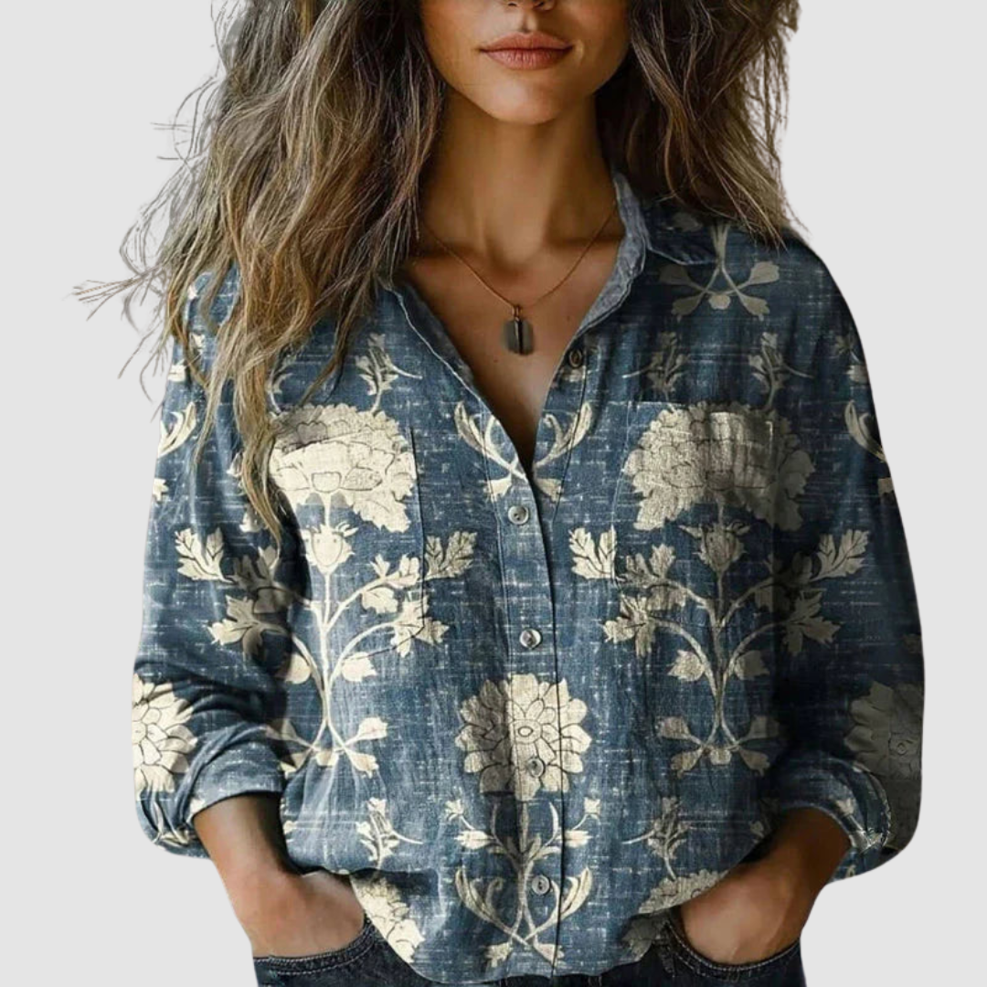 MORENA™ | VINTAGE PRINTED BLOUSE