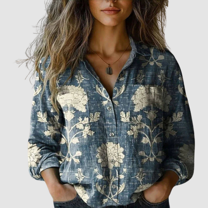 MORENA™ | VINTAGE PRINTED BLOUSE