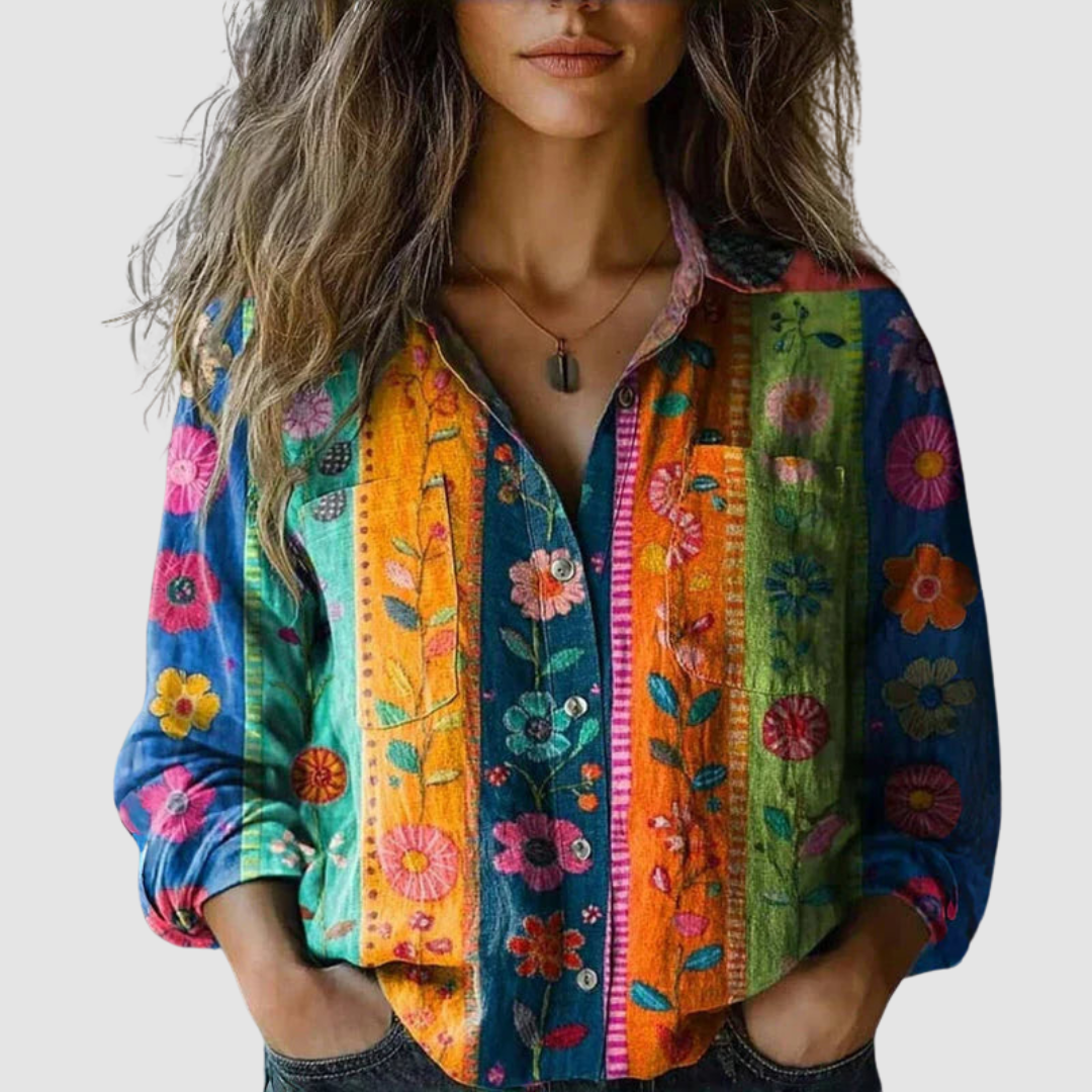MORENA™ | VINTAGE PRINTED BLOUSE