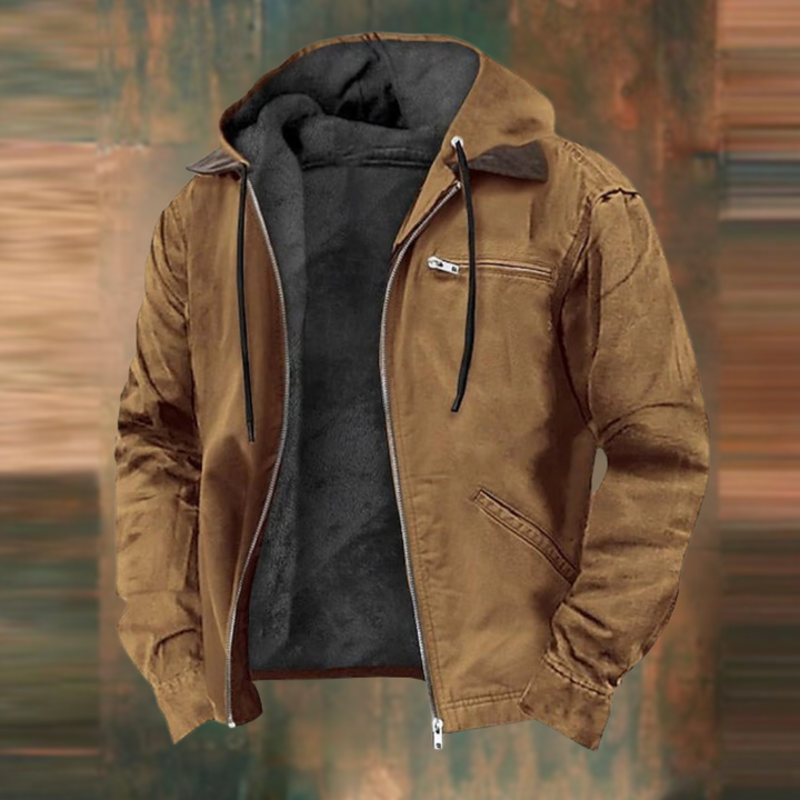 Nate™|Zipper Hooded Jacket