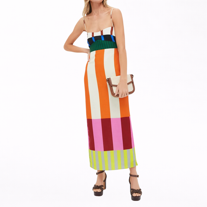PALOMA™ | COLORFUL STRIPED MAXI DRESS