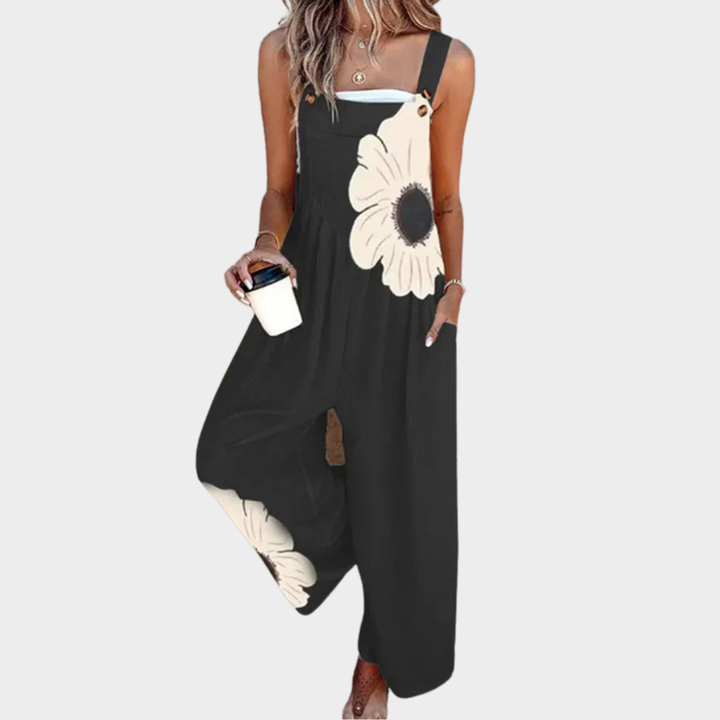 NORA™|FLORAL PRINTED DUNGAREES