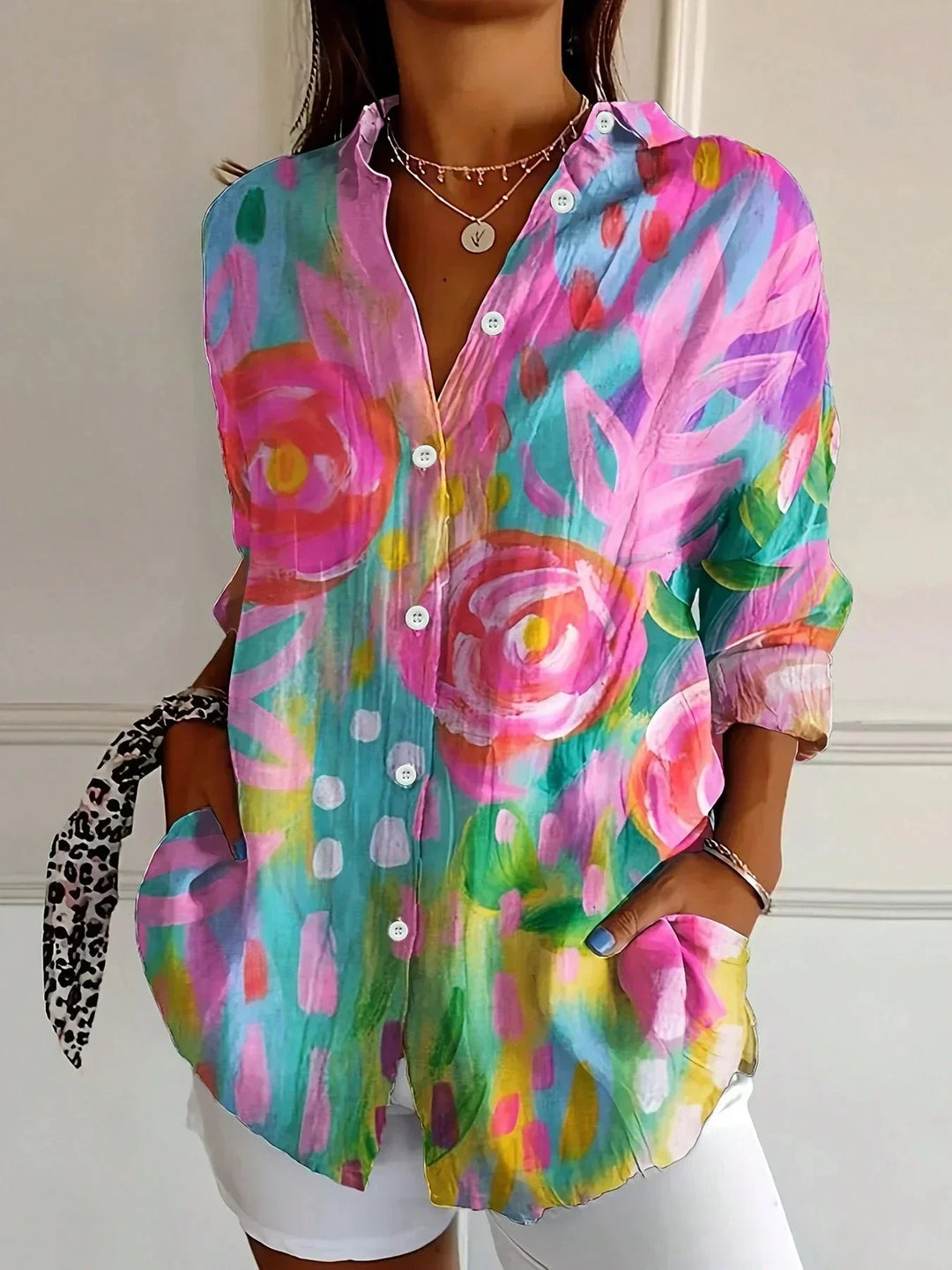 SADIE™ | COLORFUL PATTERN BLOUSE