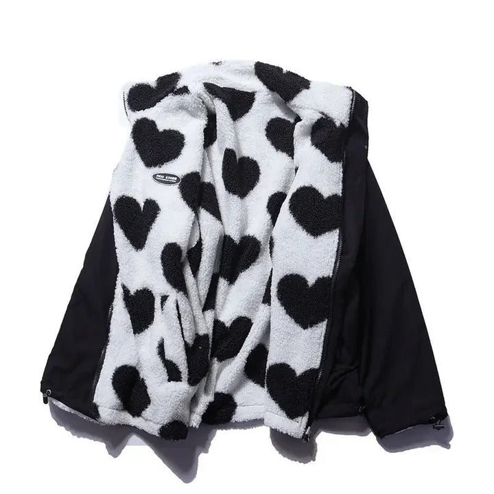 MEGAN™|REVERSIBLE HEART JACKET