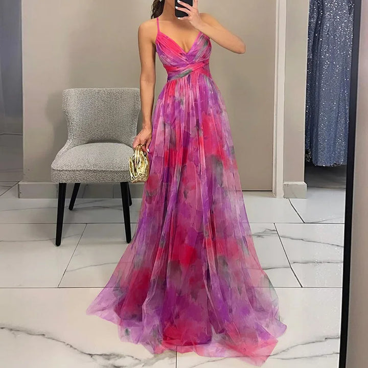 GISELLE™ | ENCHANTING MAXI DRESS WITH FLORAL PRINT