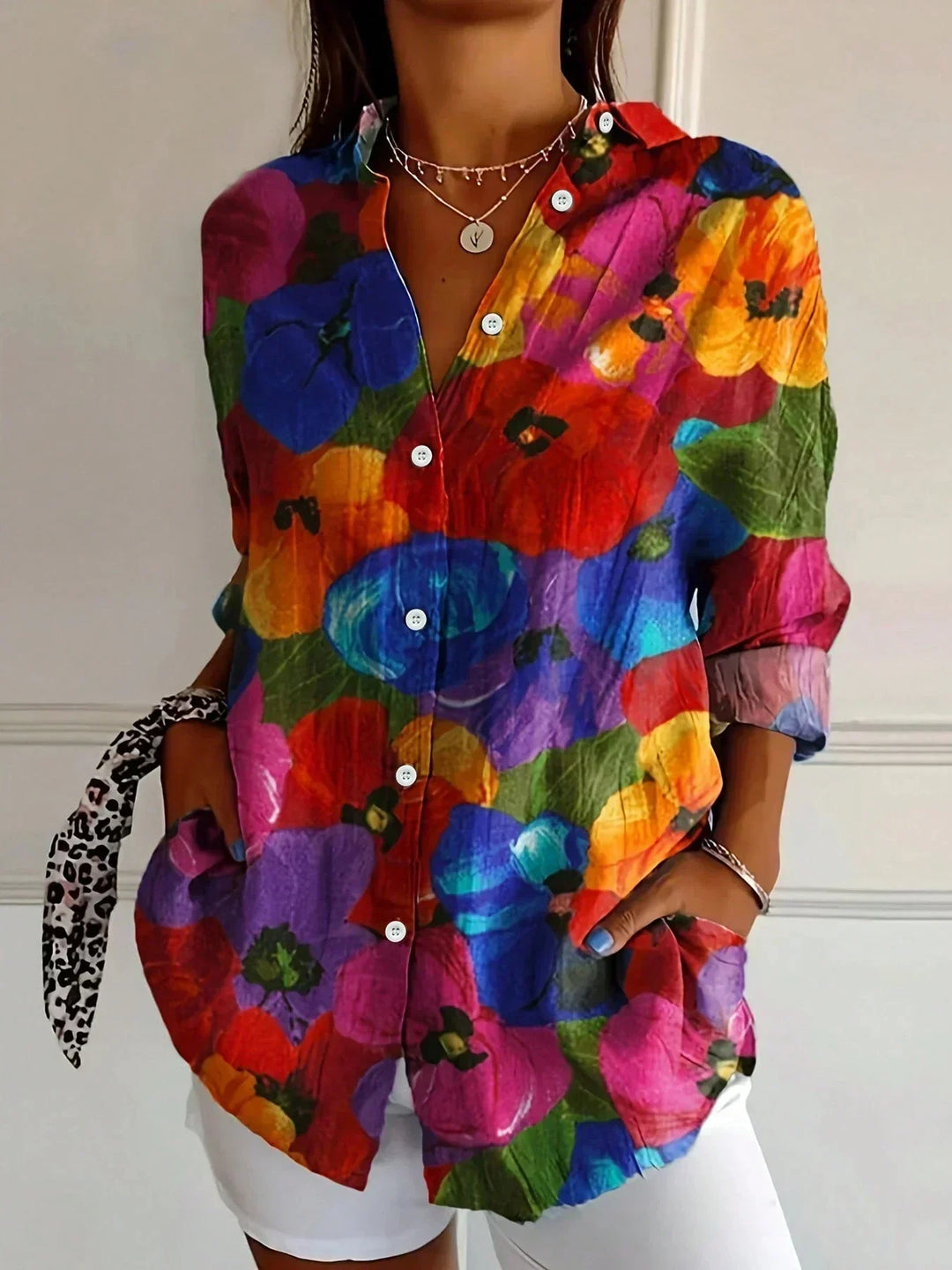 SADIE™ | COLORFUL PATTERN BLOUSE