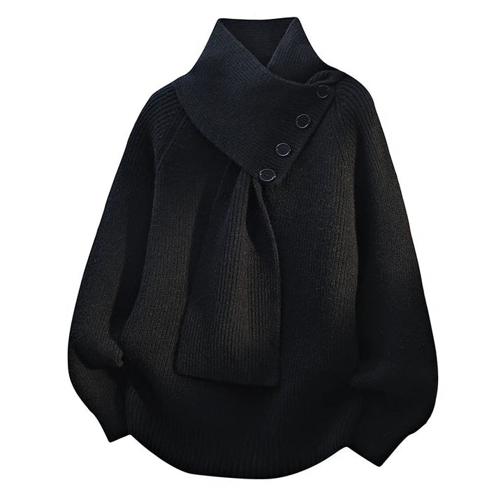 STELLA™ | SCARF NECK SWEATER