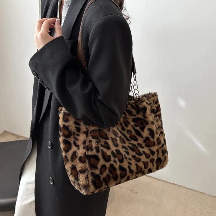 OLIVE™|TOTE BAG IN ANIMAL PRINT
