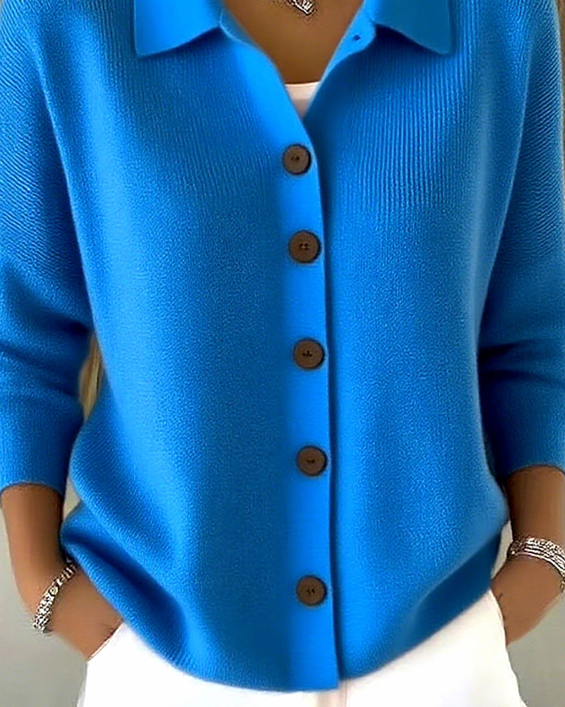 BONNIE™|CLASSIC CASUAL BUTTON CARDIGAN