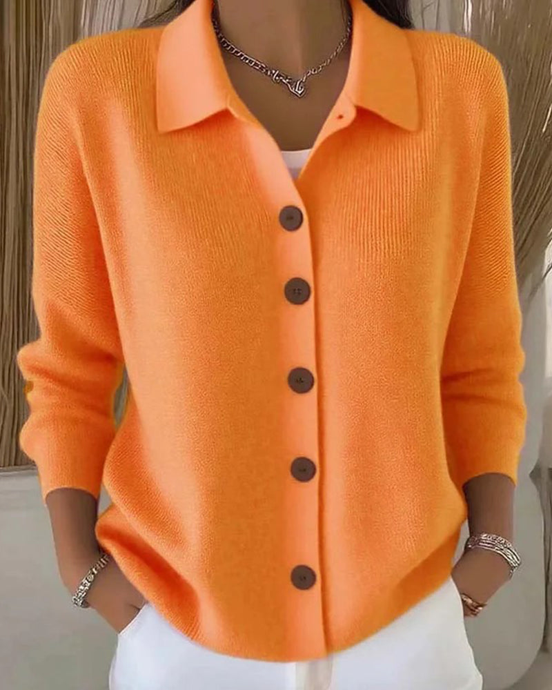 BONNIE™|CLASSIC CASUAL BUTTON CARDIGAN