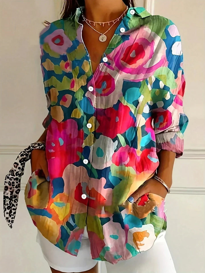 SADIE™ | COLORFUL PATTERN BLOUSE