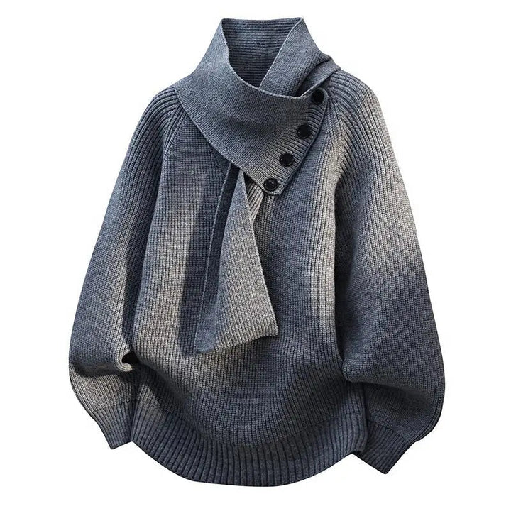 STELLA™ | SCARF NECK SWEATER