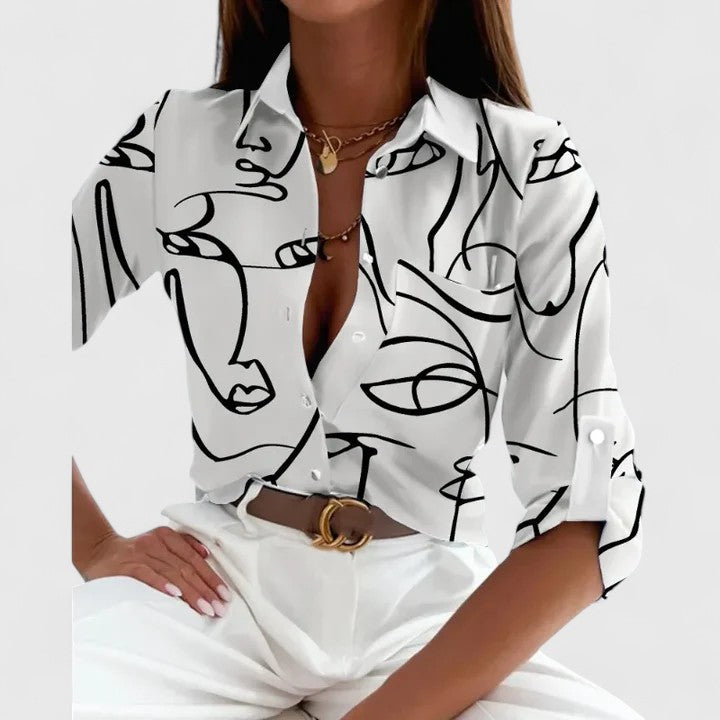 LISETTE™ | ELEGANT LONG SLEEVE BLOUSE