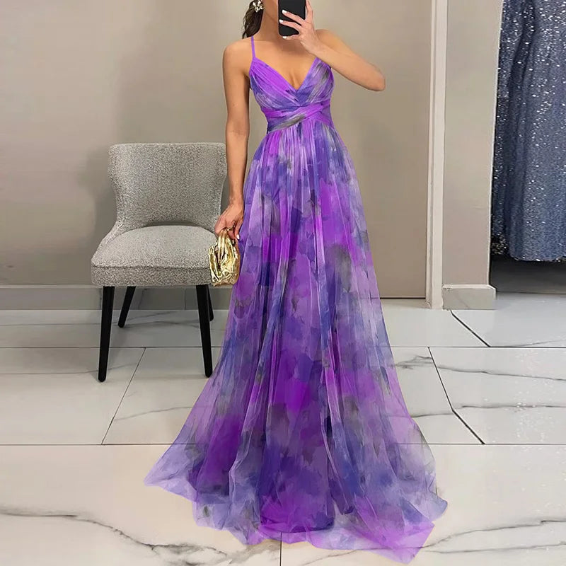 GISELLE™ | ENCHANTING MAXI DRESS WITH FLORAL PRINT