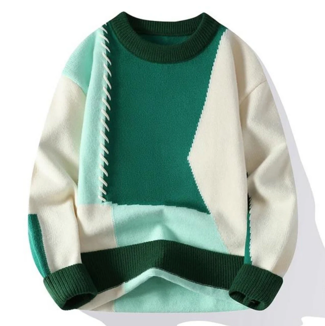 WALTON™|PATCHWORK SWEATER