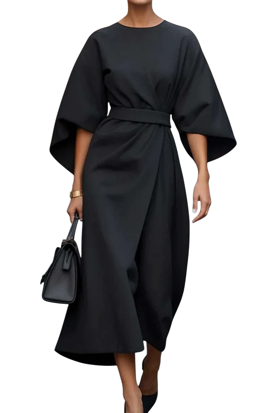 LOUISE™|LANTERN SLEEVE DRESS