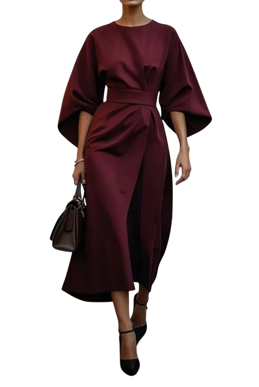 LOUISE™|LANTERN SLEEVE DRESS