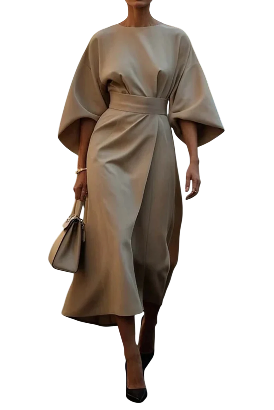LOUISE™|LANTERN SLEEVE DRESS