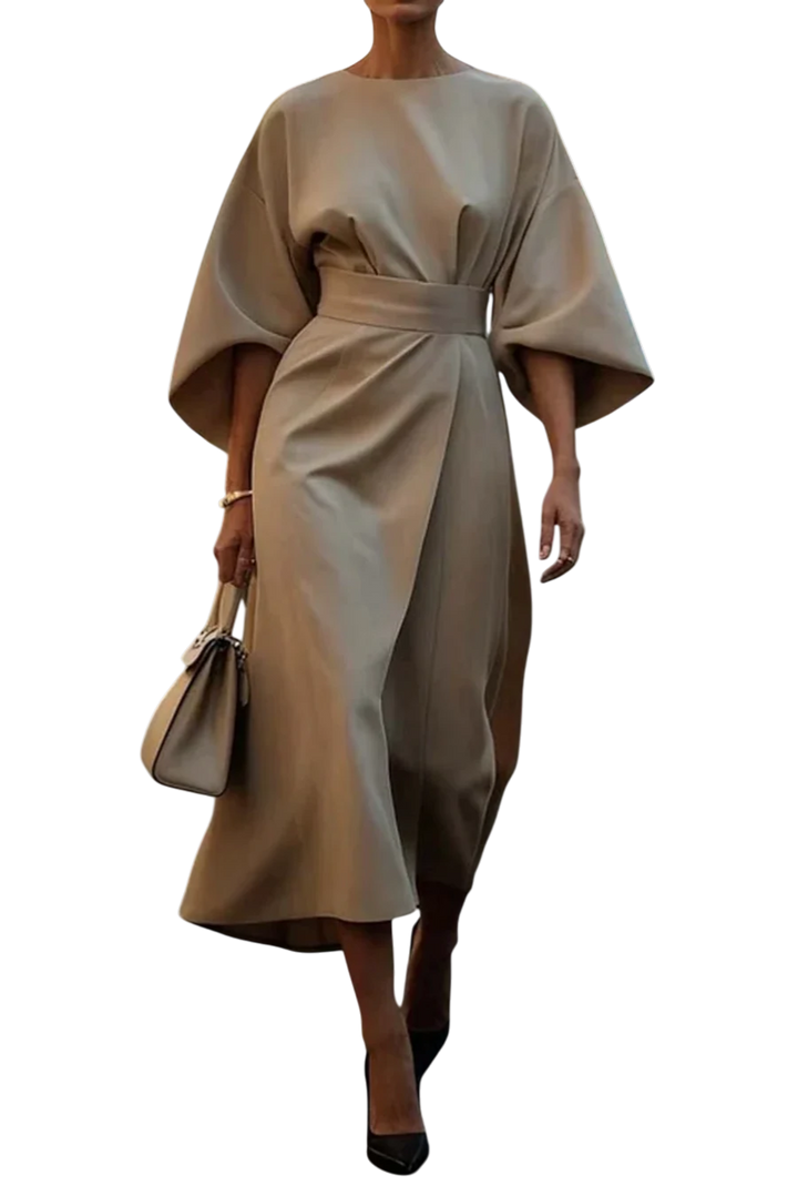 LOUISE™|LANTERN SLEEVE DRESS
