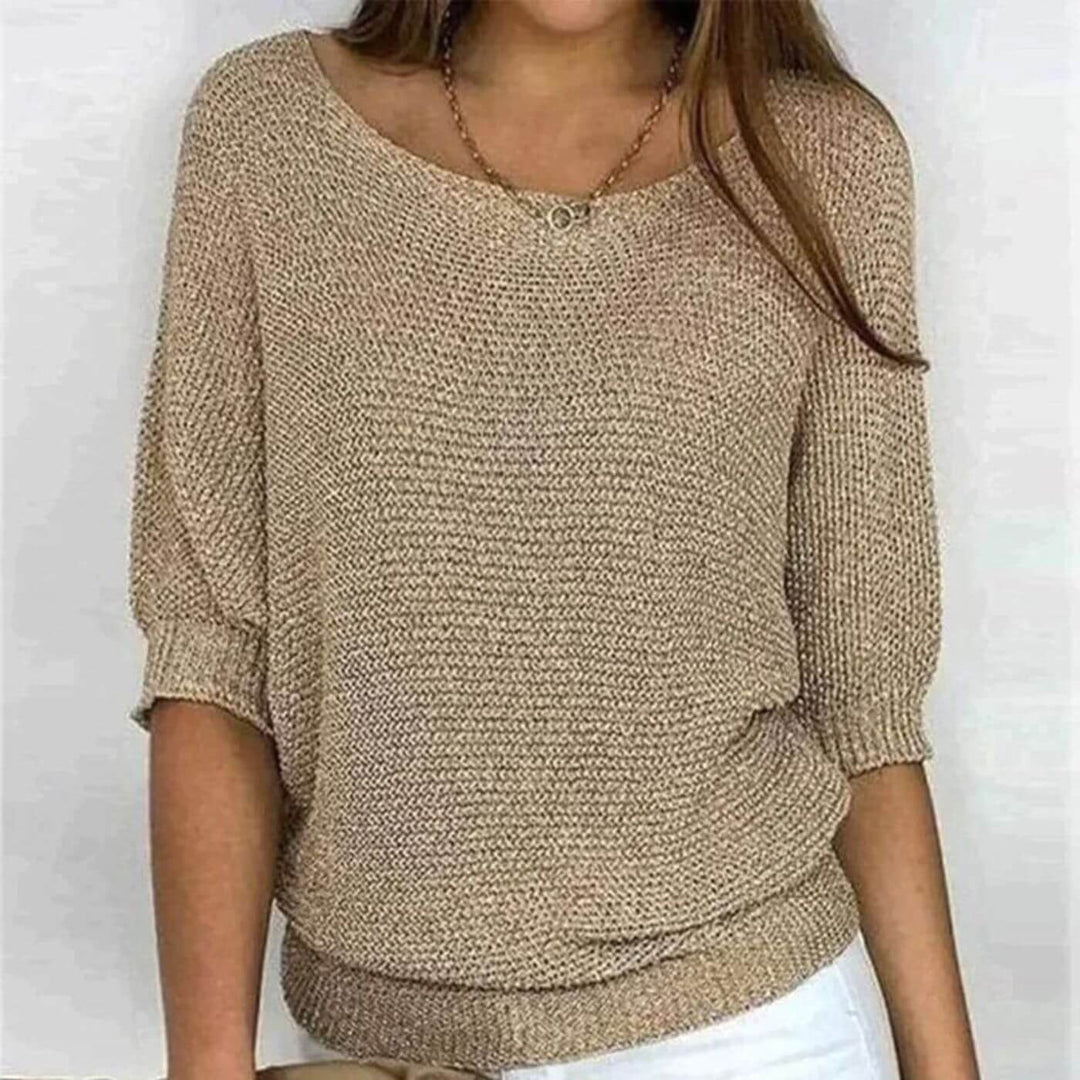 OLIVIA™|RELAXED 3/4 SLEEVE TOP