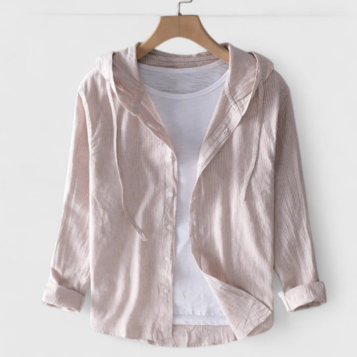 DEMI™ | ELEGANT HOODED BLOUSE