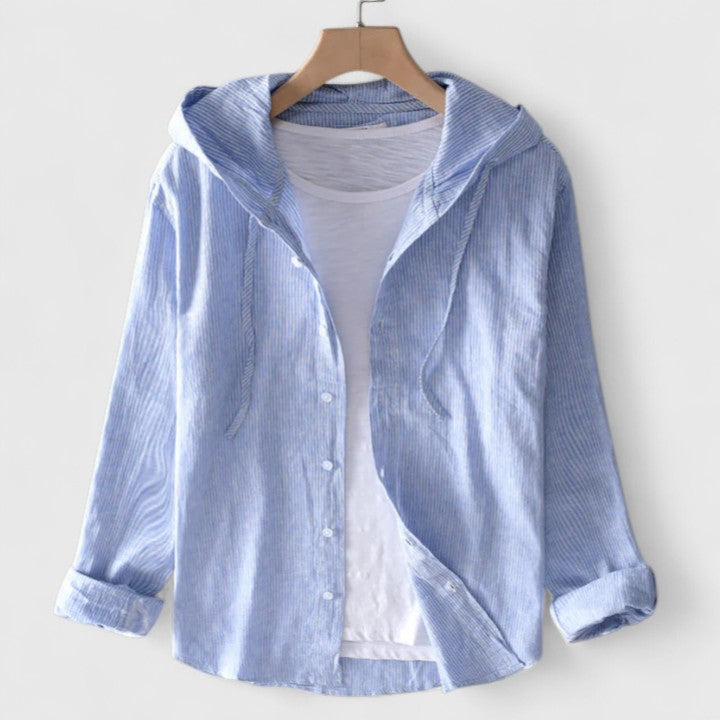 DEMI™ | ELEGANT HOODED BLOUSE