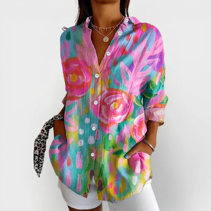 SADIE™ | COLORFUL PATTERN BLOUSE