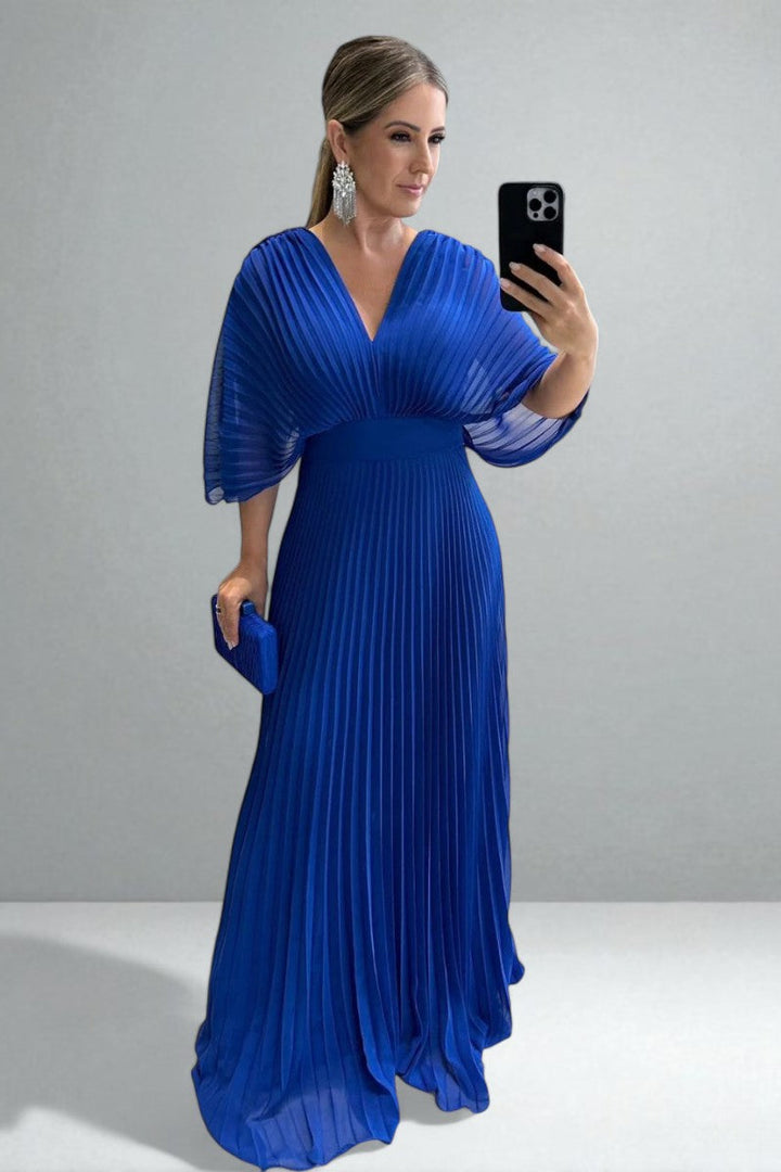 AMARA™|PLEATED MAXI DRESS