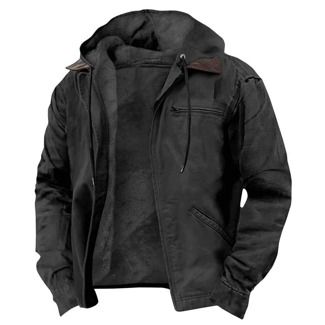 Nate™|Zipper Hooded Jacket