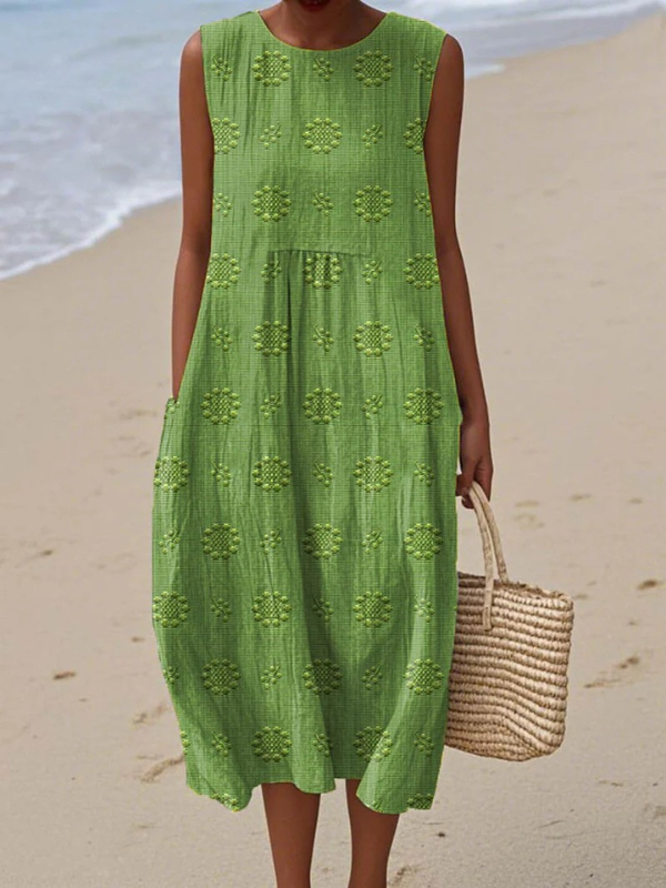 ROSE™|EMBROIDERED MIDI DRESS
