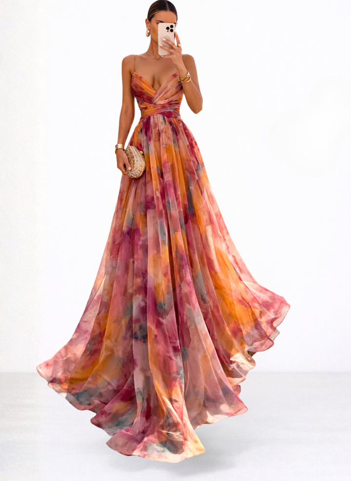 JULIETTE™|WATERCOLOR MAXI DRESS