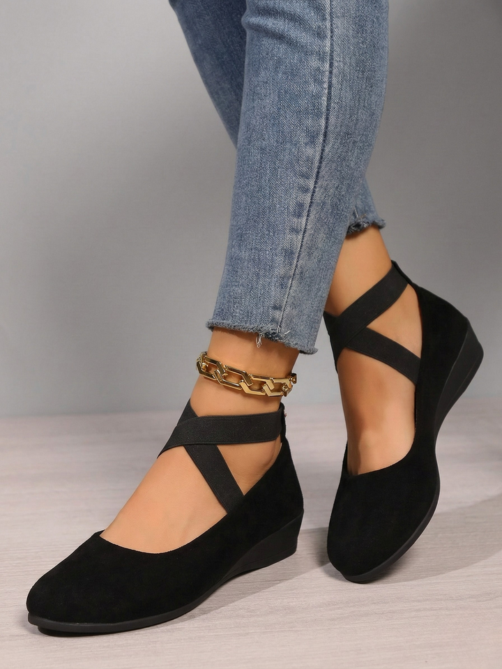ELLE™|ELEGANT SUEDE SLIP-ONS