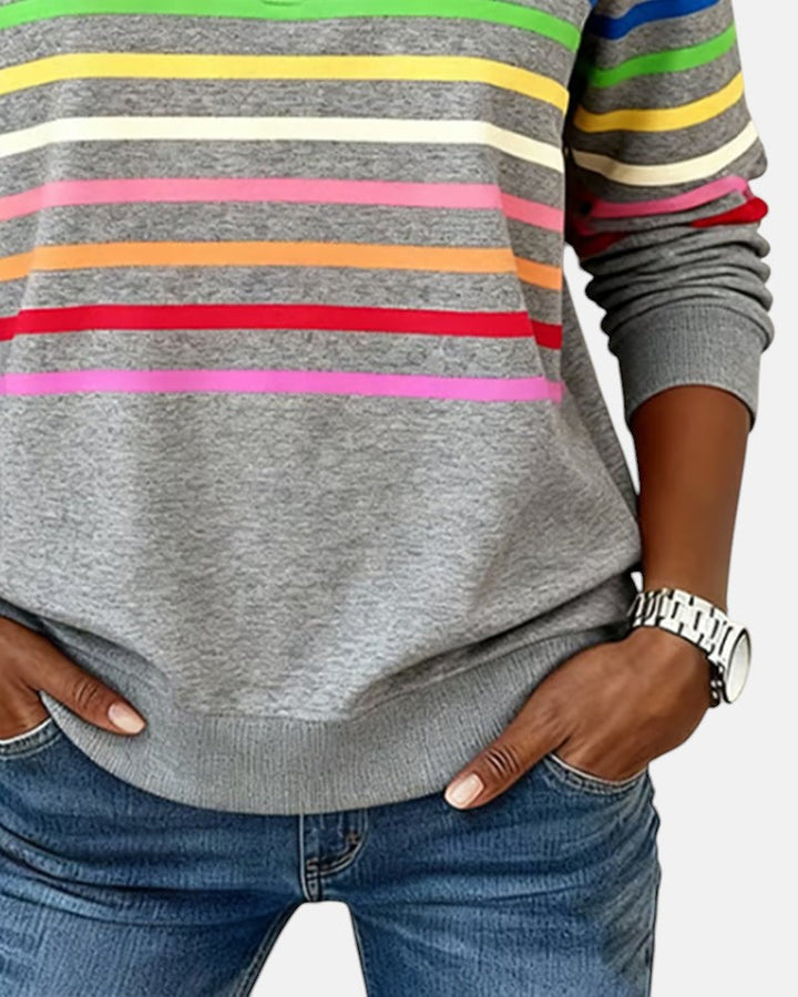 LUNARA™|COLOR ZIP SWEATSHIRT