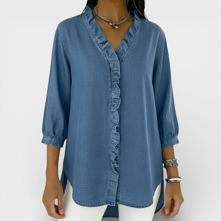HEATHER™ | ELEGANT RUFFLED BLOUSE