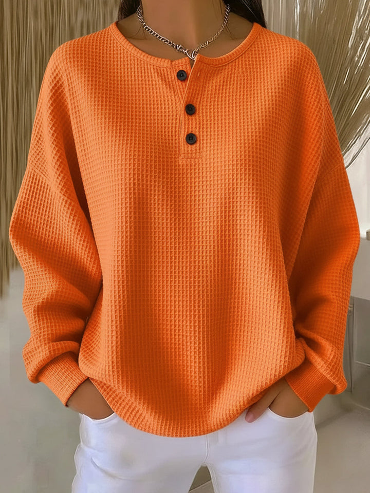 VENICE™|COZY HENLEY SWEATSHIRT