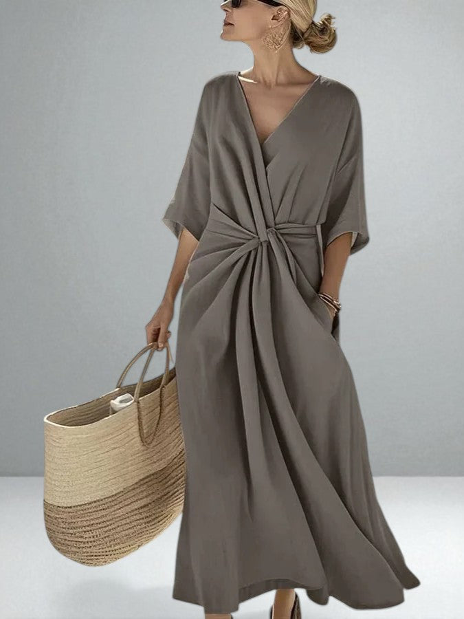 ELARA™|TWIST MAXI DRESS