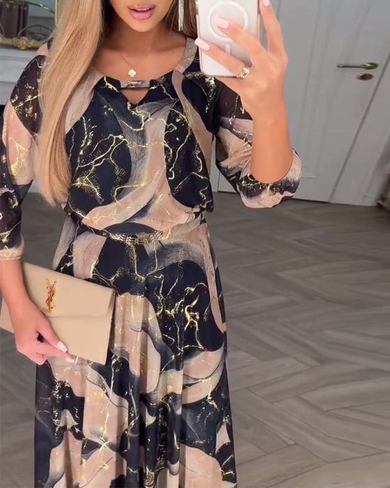 HARPER™|PRINTED MAXI DRESS