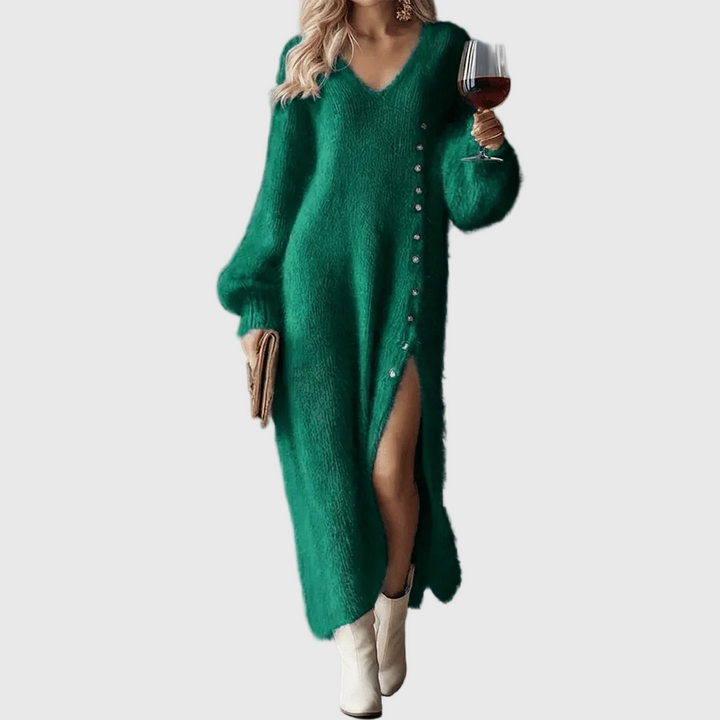 BRIELLE™|HOLIDAY LOUNGE DRESS