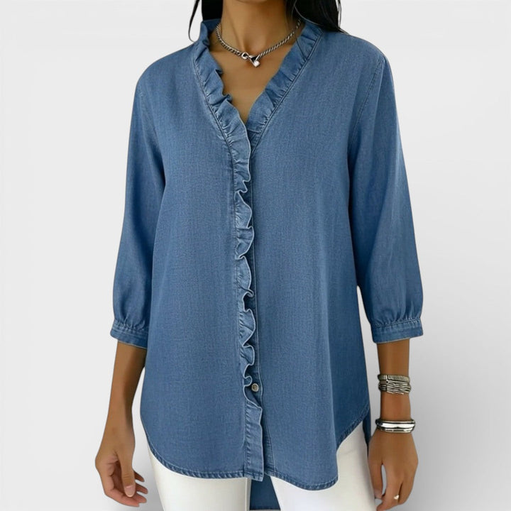 HEATHER™ | ELEGANT RUFFLED BLOUSE