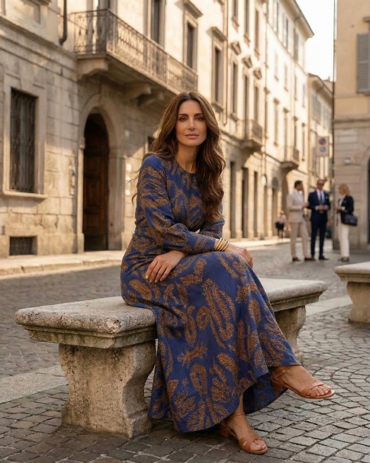 MARINA™|ARTISTIC MIDI DRESS